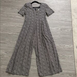 VTG Jeffrey & Dara Linda Hutley Palazzo Pant Jumpsuit 100% Rayon Sz Petite